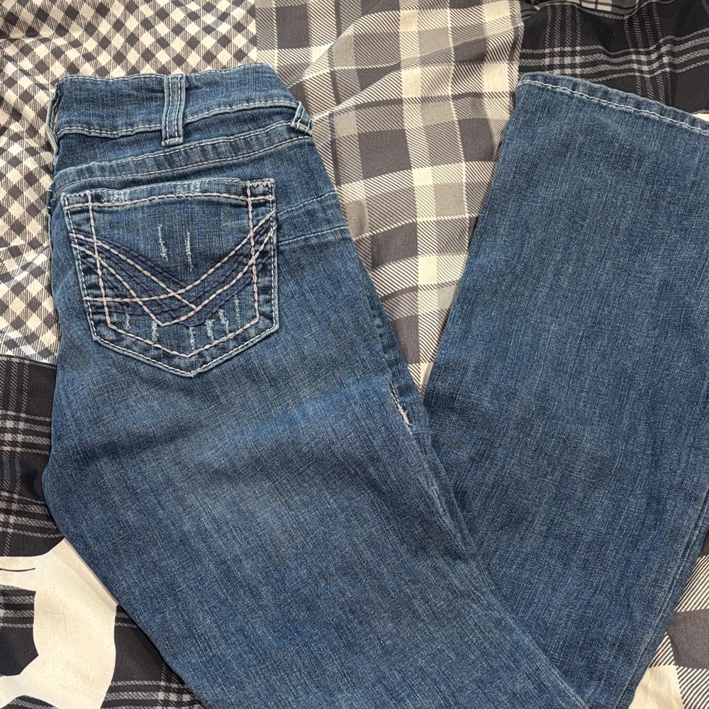 Ariat Women's Boot Cut Jeans in Deep Blue